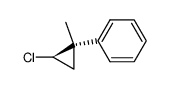 r-1-Chlor-1-c-2-methyl-2-phenylcyclopropan und r-Chlor-1-t-2-methyl-2-phenylcyclopropan结构式