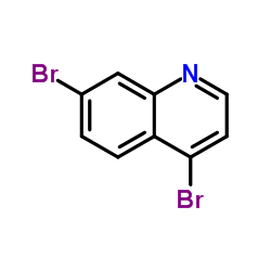 4,7-二溴喹啉结构式
