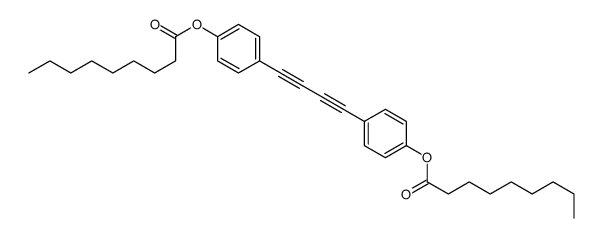 [4-[4-(4-nonanoyloxyphenyl)buta-1,3-diynyl]phenyl] nonanoate结构式