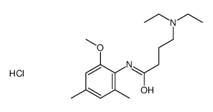 4-(diethylamino)-N-(2-methoxy-4,6-dimethylphenyl)butanamide,hydrochloride Structure