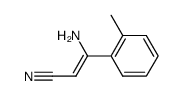2-Propenenitrile,3-amino-3-(2-methylphenyl)-结构式