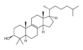 4,4-dimethyl-delta(8)-cholestenol Structure