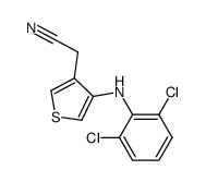 4-(2,6-Dichloroanilino)-3-thiopheneacetonitrile结构式