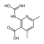 3-Pyridinecarboxylicacid,2-[(aminocarbonyl)amino]-4,6-dimethyl-(9CI)结构式