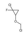 Cyclopropane, 1-chloro-2-(chloromethoxy)-1-fluoro- (9CI) Structure