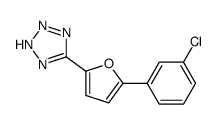 5-[5-(3-chlorophenyl)furan-2-yl]-2H-tetrazole Structure