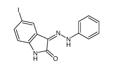 5-iodo-3-(2-phenylhydrazinyl)indol-2-one结构式