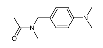 N-(4-(dimethylamino)benzyl)-N-methylacetamide结构式