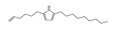 2-(1-hex-5-enyl)-5-nonylpyrrole Structure