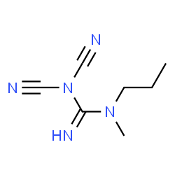 Guanidine, N,N-dicyano-N-methyl-N-propyl- (9CI) structure