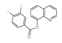 quinolin-8-yl 3,4-dichlorobenzoate结构式