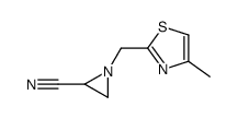 1-[(4-methyl-1,3-thiazol-2-yl)methyl]aziridine-2-carbonitrile结构式