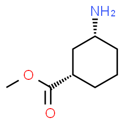 Cyclohexanecarboxylic acid, 3-amino-, methyl ester, (1R,3S)-rel-(+)- (9CI) picture