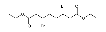 3,6-dibromo-octanedioic acid diethyl ester Structure