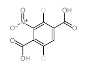 2,5-dichloro-3-nitro-benzene-1,4-dicarboxylic acid Structure