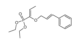 diethyl-1-(trans-3-phenylprop-2-enyloxy)prop-1-ene phosphonate结构式