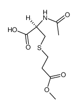 (R)-2-Acetylamino-3-(2-methoxycarbonyl-ethylsulfanyl)-propionic acid结构式