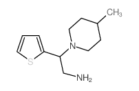 2-(4-METHYLPIPERIDIN-1-YL)-2-THIEN-2-YLETHANAMINE结构式