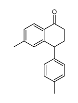 6-methyl-4-(p-methylphenyl)-1,2,3,4-tetrahydronaphthalene-1-one Structure