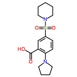 5-(哌啶-1-基磺酰基)-2-吡咯烷-1-基苯甲酸图片