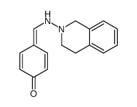 4-[(3,4-dihydro-1H-isoquinolin-2-ylamino)methylidene]cyclohexa-2,5-dien-1-one结构式