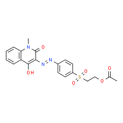 2-[4-hydroxy-1-methyl-2-oxo-3(1H)-quinolylazo-(p-phenylene)sulphonyl]ethyl acetate picture