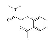3-(2-acetylphenyl)-N,N-dimethylpropanamide结构式