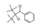 Chlor[chlorbis(trimethylsilyl)methyl]phenylphosphan Structure