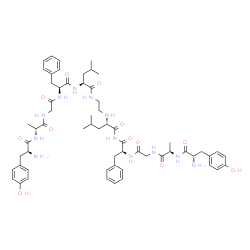 enkephalinamide-Leu, Ala(2)-aminoethyl dimer- structure