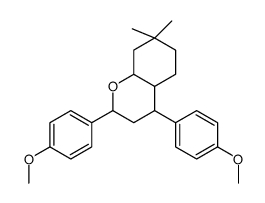 2,4-bis(4-methoxyphenyl)-7,7-dimethyl-2,3,4,4a,5,6,8,8a-octahydrochromene Structure