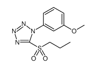 1H-Tetrazole, 1-(3-methoxyphenyl)-5-(propylsulfonyl)结构式