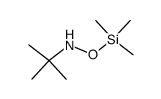 N-tert-butyl-O-(trimethylsilyl)hydroxylamine Structure