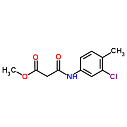 Methyl 3-[(3-chloro-4-methylphenyl)amino]-3-oxopropanoate结构式