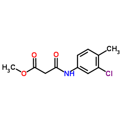 Methyl 3-[(3-chloro-4-methylphenyl)amino]-3-oxopropanoate Structure