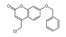 4-(chloromethyl)-7-phenylmethoxychromen-2-one结构式
