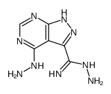 4-Hydrazinopyrazolo<3,4-d>pyrimidine-3-carboxylic Acid Iminohydrazide Structure