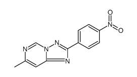 [1,2,4]TRIAZOLO[1,5-C]PYRIMIDINE, 7-METHYL-2-(4-NITROPHENYL)- structure