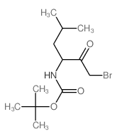 tert-butyl N-(1-bromo-5-methyl-2-oxo-hexan-3-yl)carbamate结构式