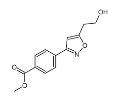 methyl 4-[5-(2-hydroxyethyl)-1,2-oxazol-3-yl]benzoate结构式