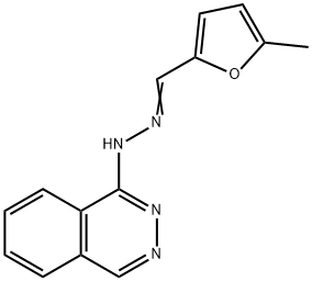 5-Methyl-2-furancarbaldehyde (1-phthalazinyl)hydrazone结构式