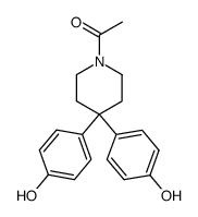 1-(4,4-bis(4-hydroxyphenyl)piperidin-1-yl)ethanone Structure