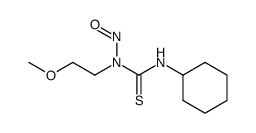 N3-cyclohexyl-N1-(2-methoxyethyl)-N1-nitrosothiourea结构式