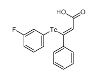 3-(3-fluorophenyl)tellanyl-3-phenylprop-2-enoic acid Structure