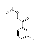 2-(3-bromophenyl)-2-oxoethyl acetate Structure