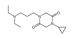 1-cyclopropyl-4-[3-(diethylamino)propyl]piperazine-2,5-dione Structure