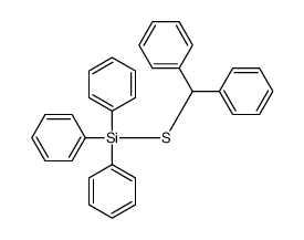 benzhydrylsulfanyl(triphenyl)silane Structure