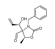 (4R,5S)-3-Benzyl-4-((R)-1-hydroxy-allyl)-5-methyl-2-oxo-oxazolidine-4-carbaldehyde结构式