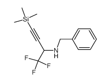 benzyl[1-(trifluoromethyl)-3-(trimethylsilyl)prop-2-ynyl]amine结构式