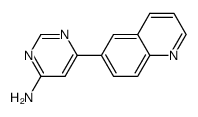 6-(quinolin-6-yl)pyrimidin-4-amine Structure