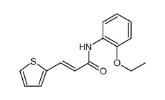 2-Propenamide, N-(2-ethoxyphenyl)-3-(2-thienyl)-, (2E) Structure